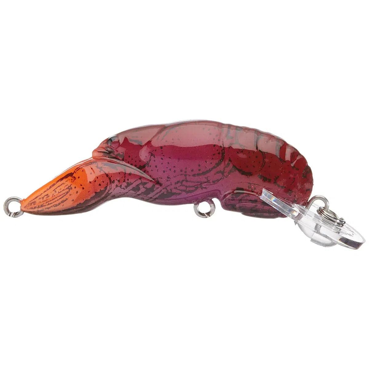 Rebel Teeny Wee Crawfish Crankbait-Flaming Junebug-
