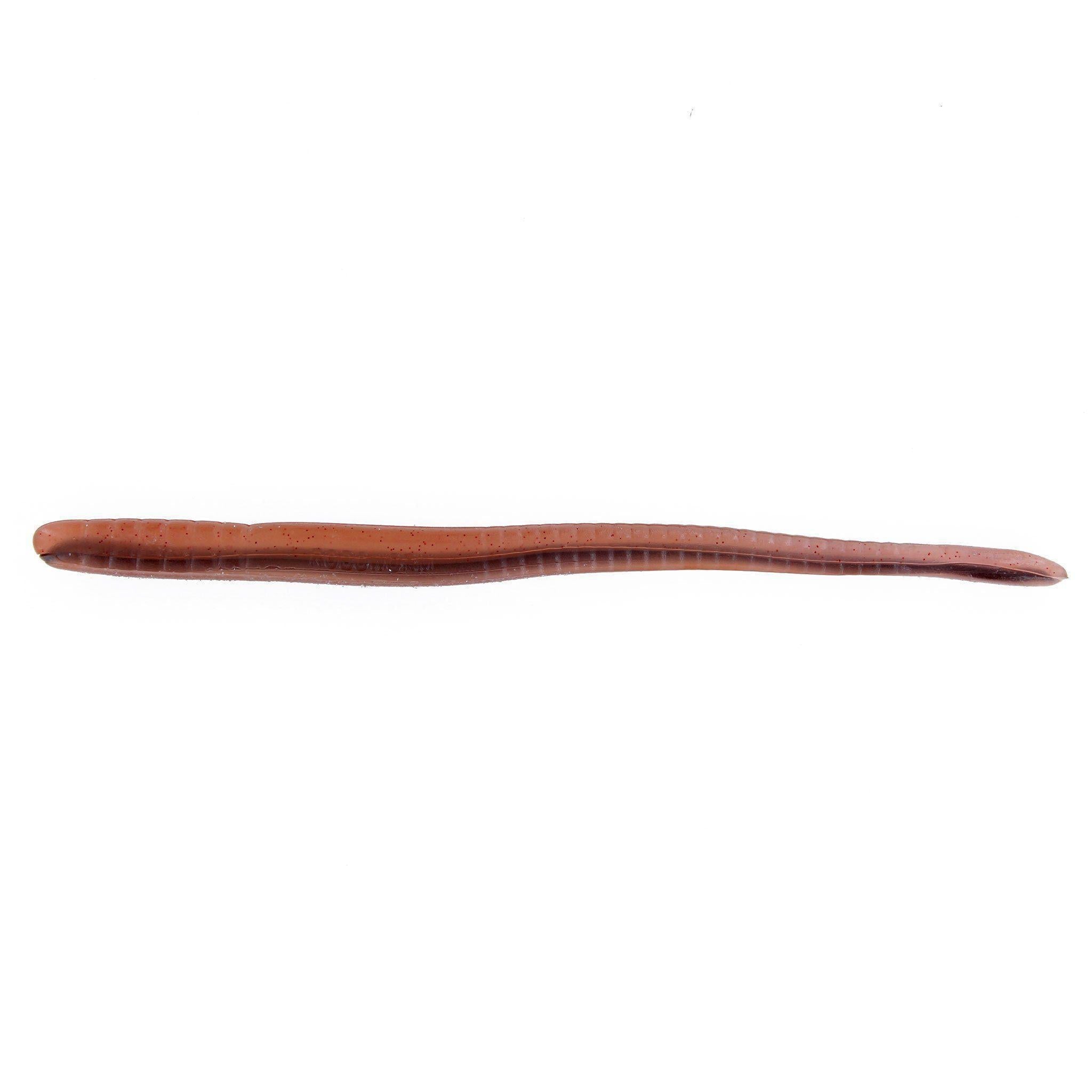 Roboworm Fat Straight Tail 6" Worm Oxblood/Red Flake 