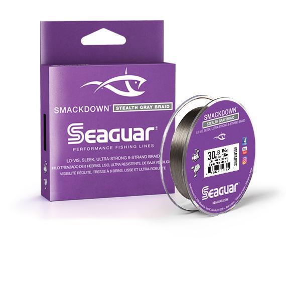Seaguar Smackdown Braided Line-10lb 150yds-Stealth Gray-