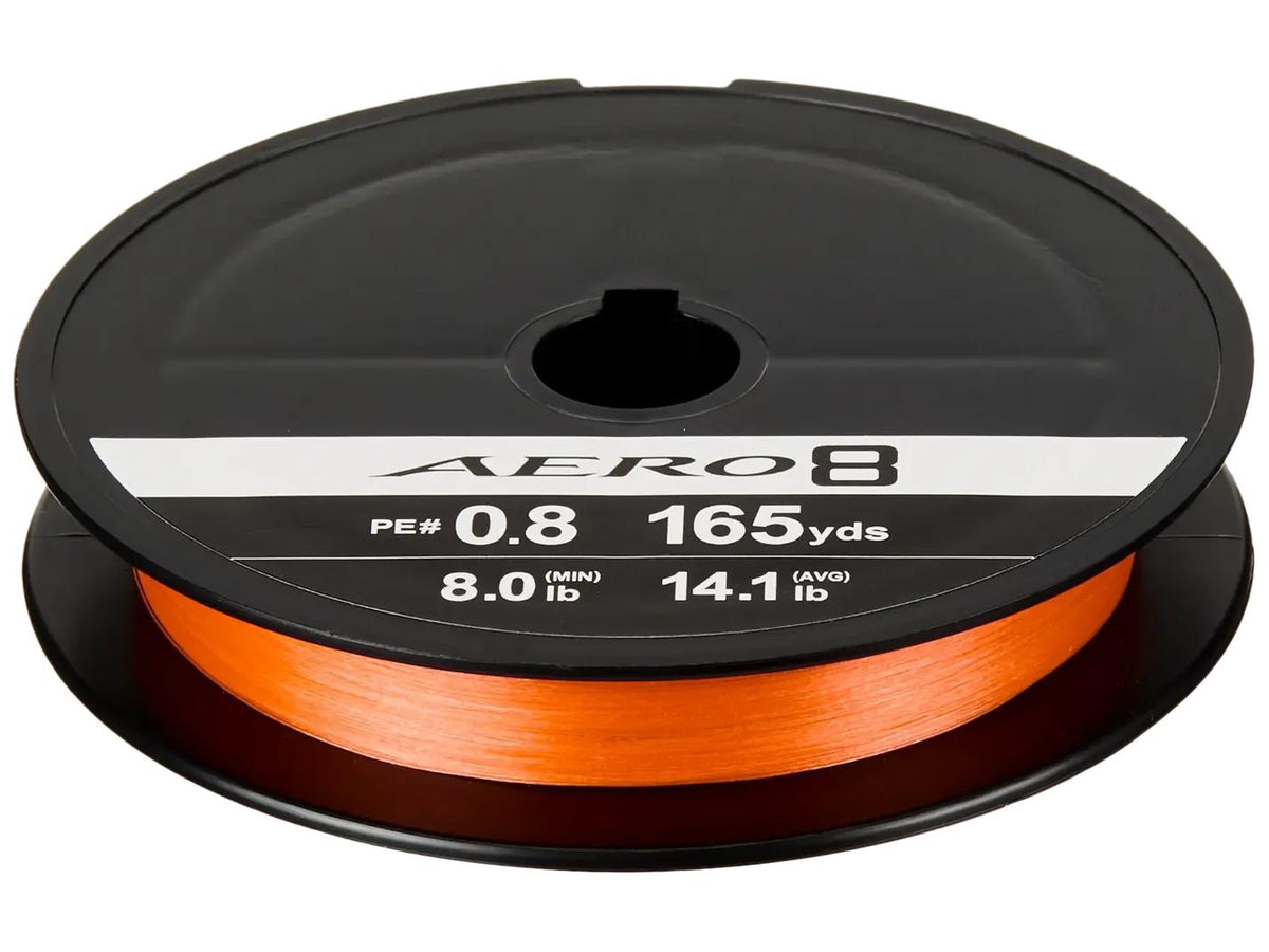 Shimano Aero 8 PE Orange Braided Line 165yd 