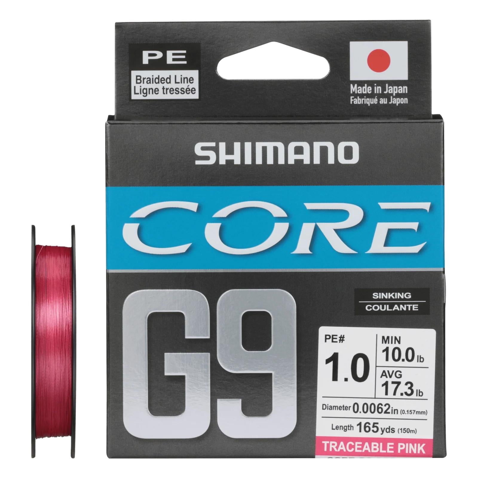 Shimano Core G9 Braid 165yds Pink