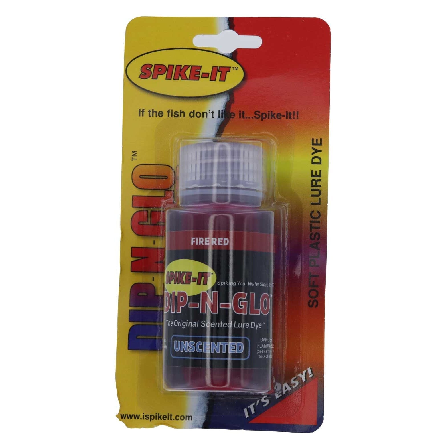 Spike It Dip-N-Glo Worm Dye-2oz-Fire Red-Unscented