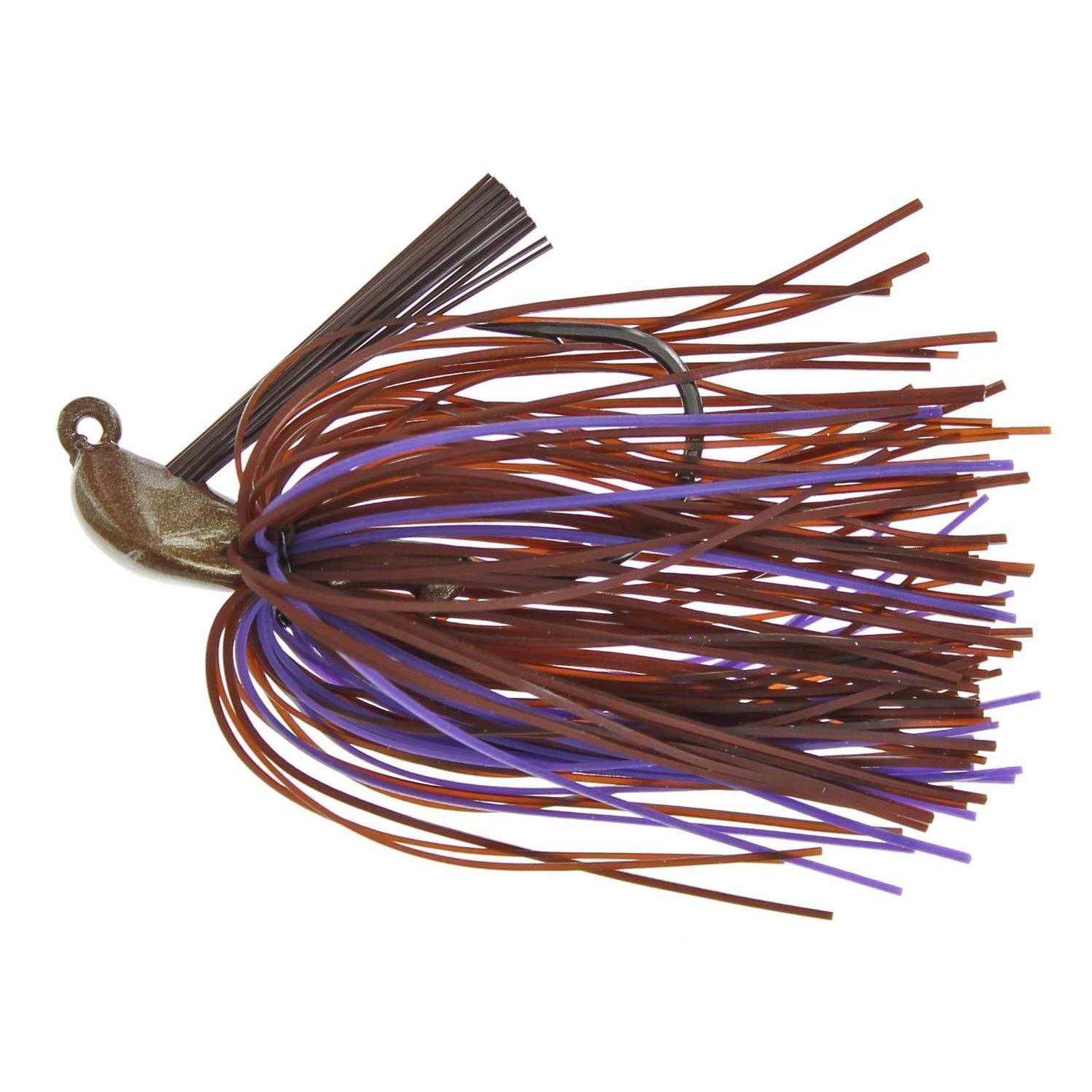 Spotsticker Casting Hand Tied Jig-Brown/Purple-1/2 oz-