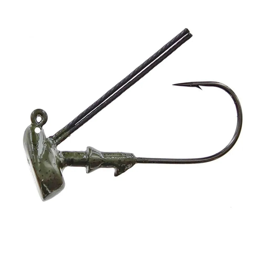 Spotsticker Crawler Head Jighead 1/4 oz Green Pumpkin 