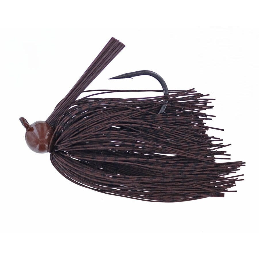 Spotsticker Hand Tied Football Jig-Reptile Brown Black-1/2 oz-