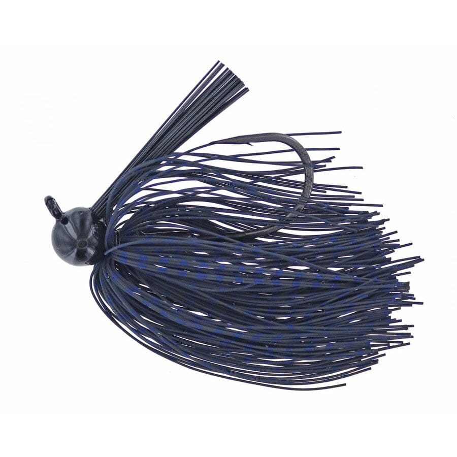 Spotsticker Hand Tied Football Jig-Reptile Black Blue-1/2 oz-