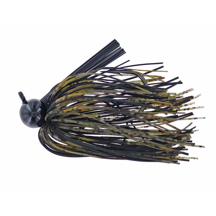 Spotsticker Hand Tied Football Jig Black Pumpkin 3/8 oz 