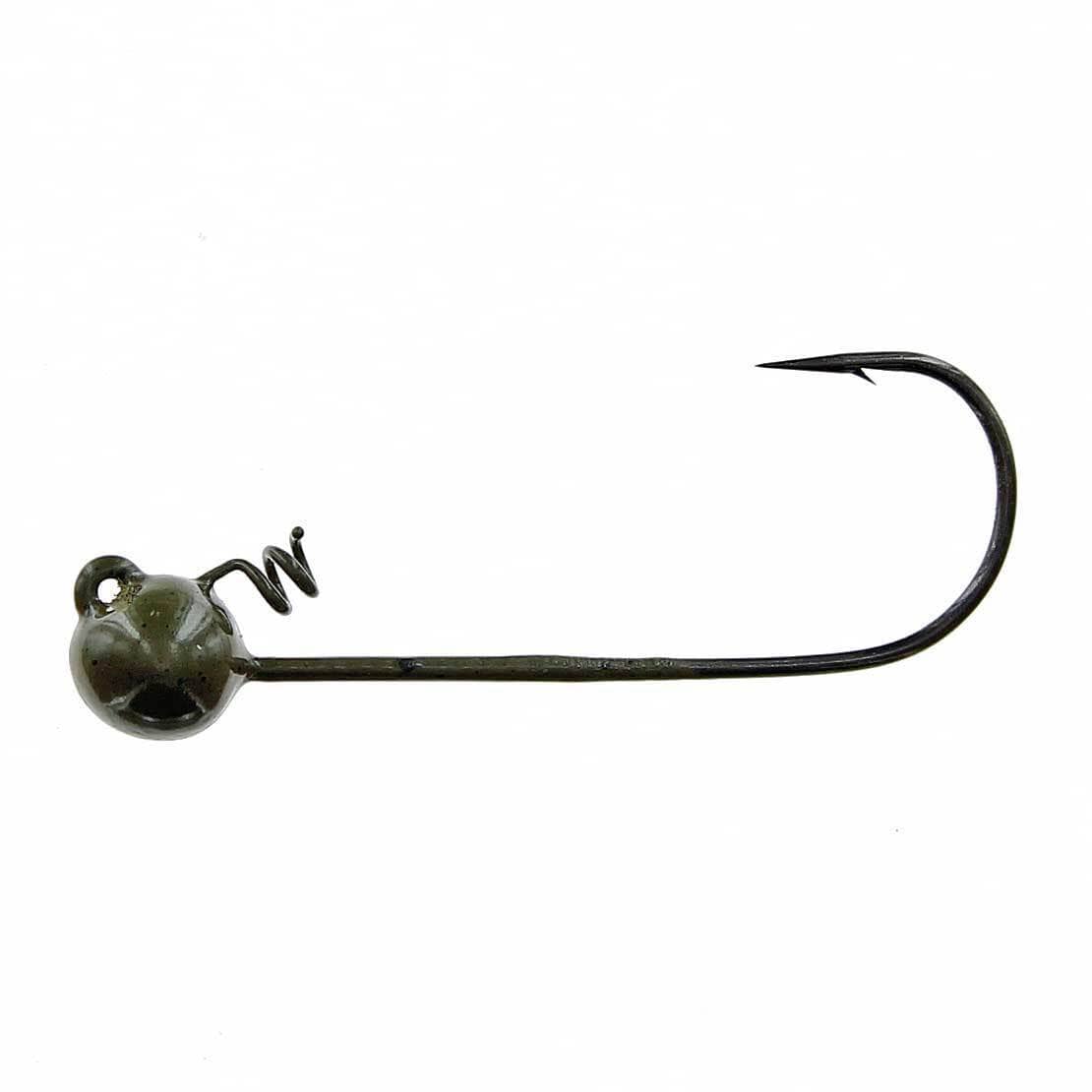 Spotsticker Screwball Shaky Head-1/8 4pk-Green Pumpkin-