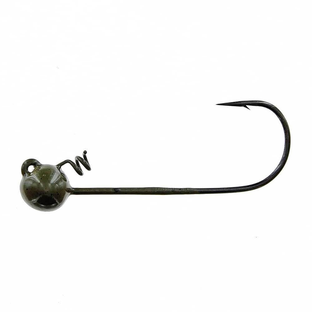 Spotsticker Screwball Shaky Head 1/4 15pk Green Pumpkin 