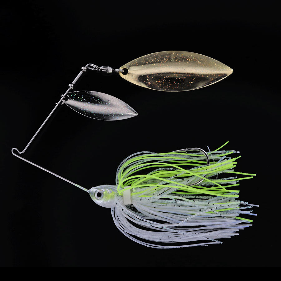 Spotsticker Shad Head Spinnerbait Chartreuse Billet Dwn 3/8 oz 