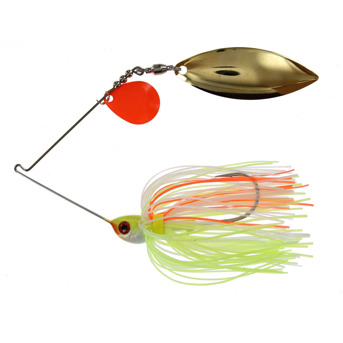 Spotsticker Shad Head Spinnerbait Orange Kicker Taog 3/8 oz 