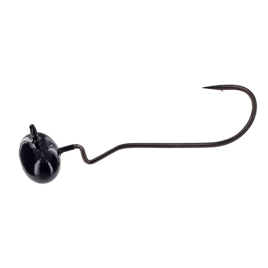 Spro Gamakatsu Skip Gap Shakey Head Football 3pk-1/2 4/0-Black-