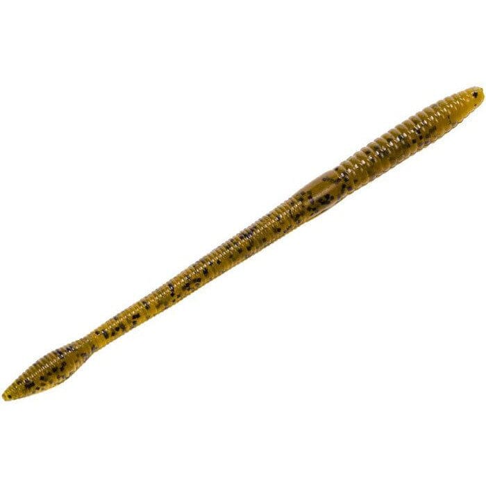 Strike King KVD 5" Finesse Worm-Green Pumpkin-