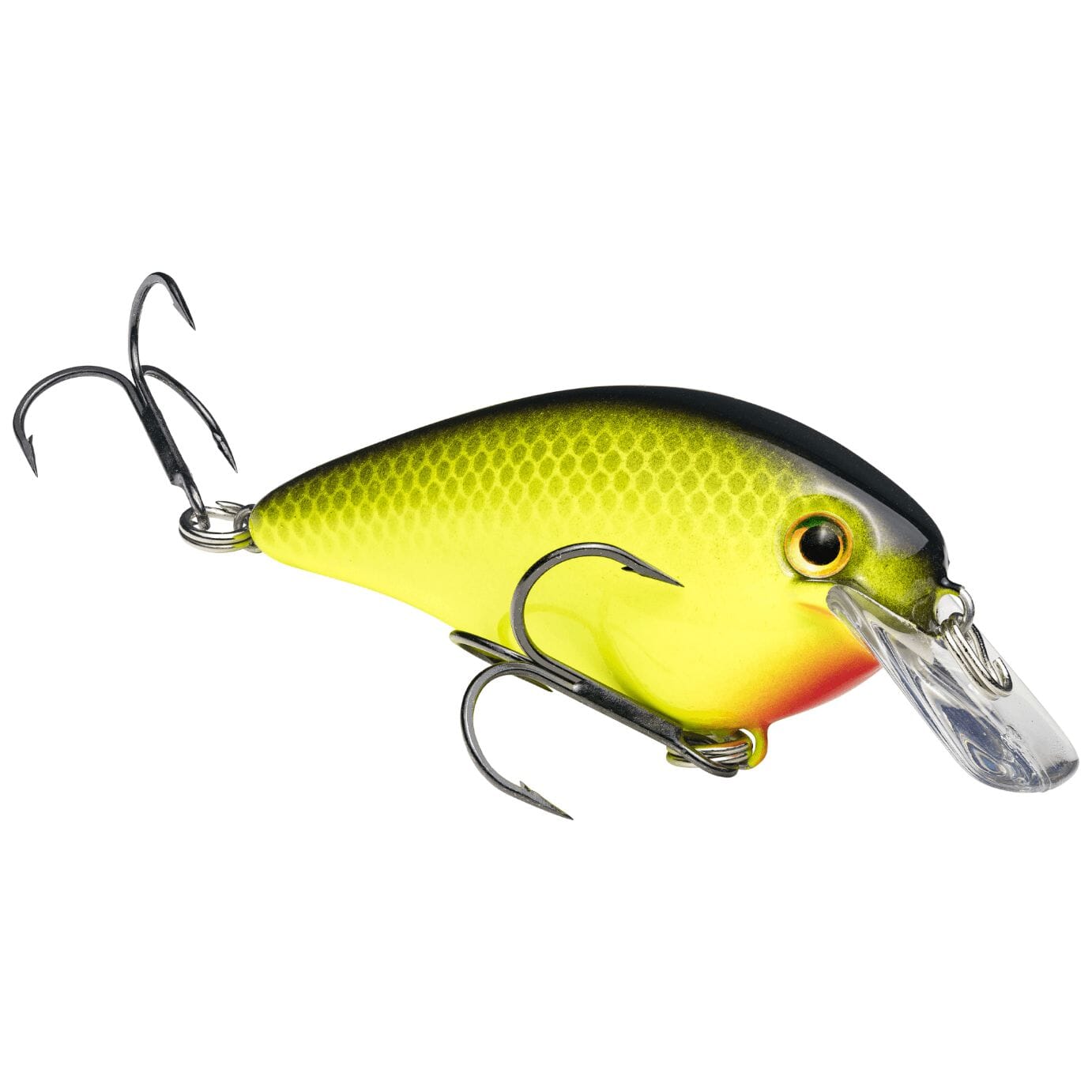 Strike King Kvd Square 1.5 Crankbait-Black Back Chartreuse-