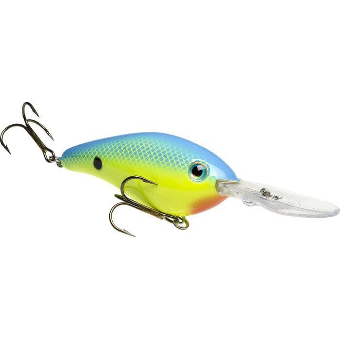 Strike King Pro-Model 6Xd Crankbait-Powder Blue Back Chart-