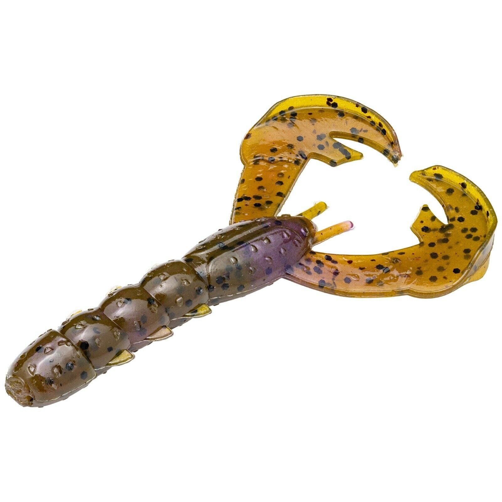 Strike King Rage Baby Craw 3"-Green Pkn Purple Swirl-