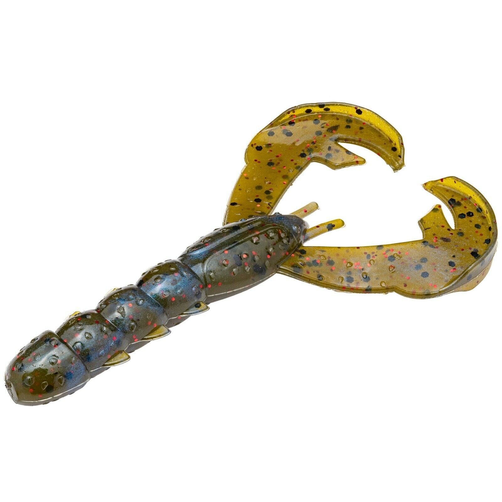 Strike King Rage Baby Craw 3"-Blue Craw Red Flake-