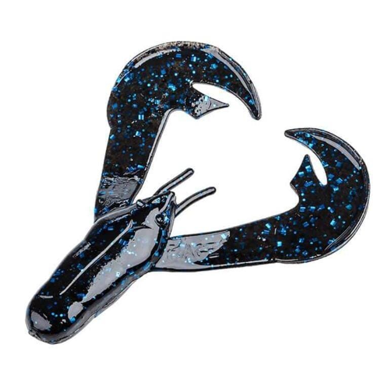 Strike King Rage Chunk-Black Blue Flake-