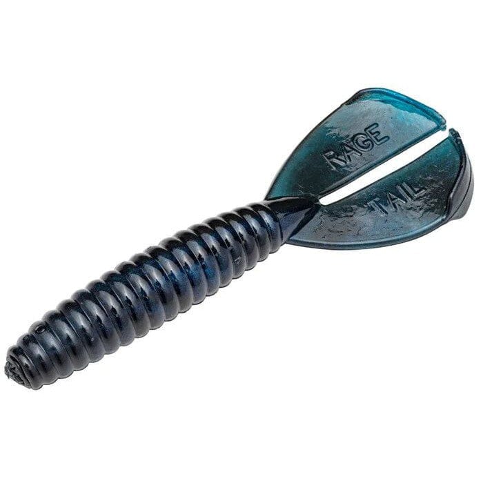 Strike King Rage Menace Grub-Black Blue Swirl-Rage 3.5"-