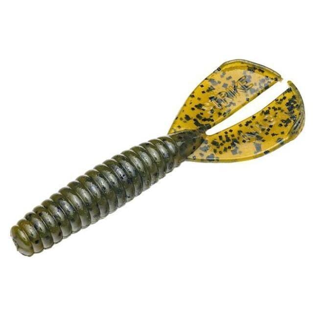 Strike King Rage Menace Grub-Green Pumpkin-Rage 3.5"-