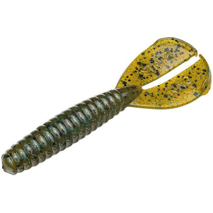 Strike King Rage Menace Grub-Green Pumpkin Sapphire-Rage 3.5"-