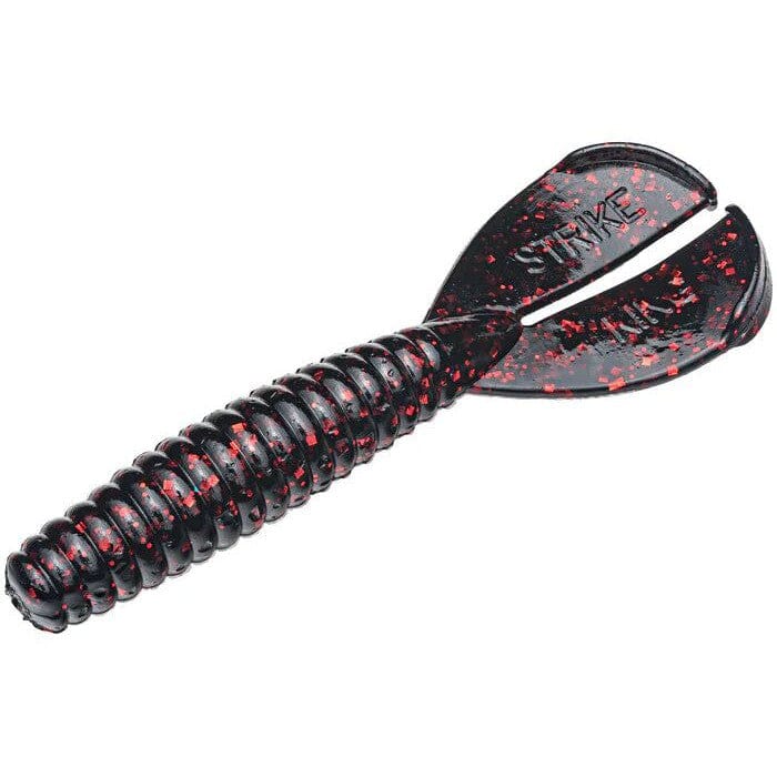 Strike King Rage Menace Grub-Black Neon-Rage 3.5"-