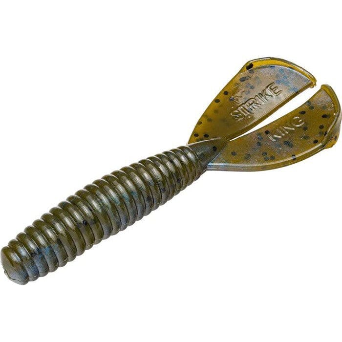 Strike King Rage Menace Grub Blue Craw Baby Rage 3" 