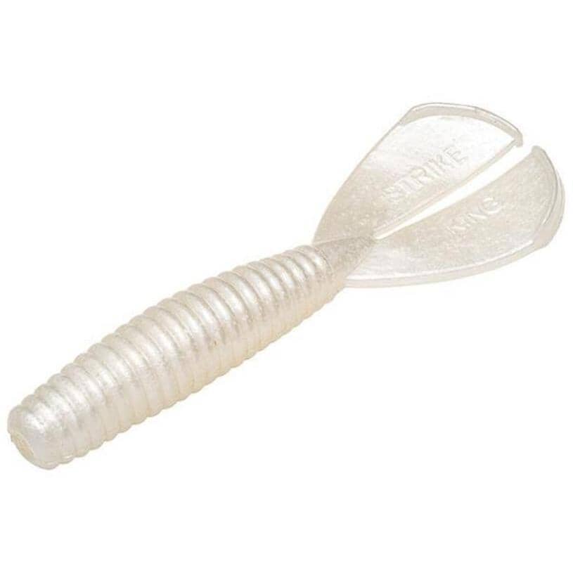 Strike King Rage Menace Grub Pearl Baby Rage 3" 
