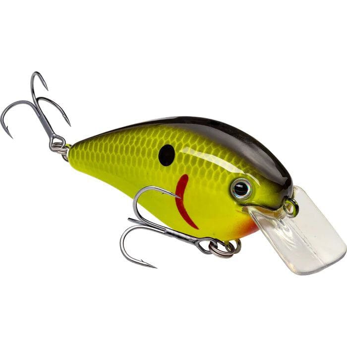 Strike King Square Bill 1.5 Hard Knock Crankbait-Chartreuse Black Back-