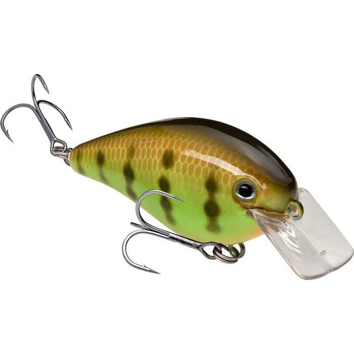 Strike King Square Bill 1.5 Hard Knock Crankbait-Chartreuse Perch-