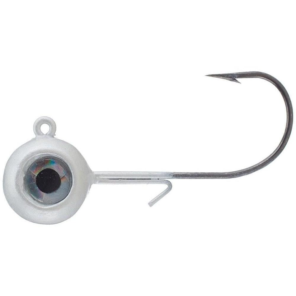 Vmc Neon Moon Eye Jig Head 4Pk 1/4 oz White 