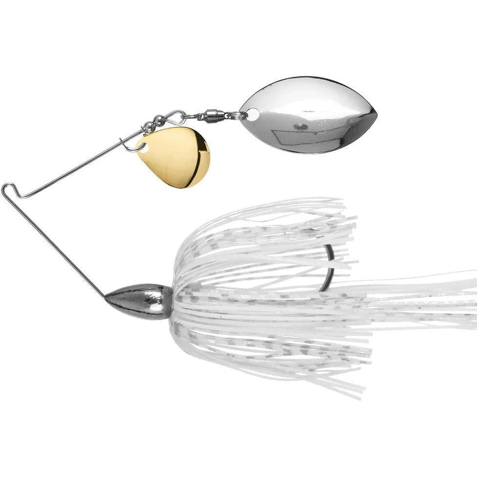 War Eagle Finesse Spinnerbait White Silver - Col Gld/Turt Slv 5/16 