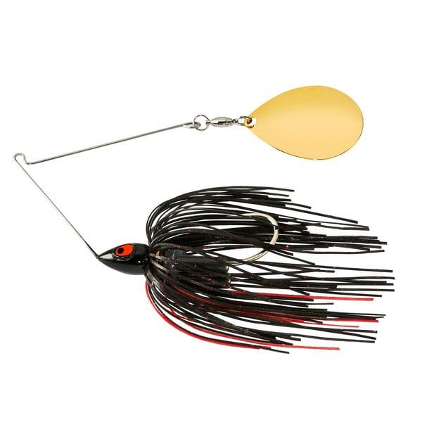War Eagle Spinner Bait Night Time Black and Red Gold 1/2 oz 
