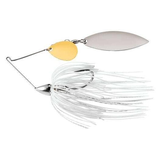 War Eagle Spinner Bait Tandom Willow NF White Silver 3/8 oz 