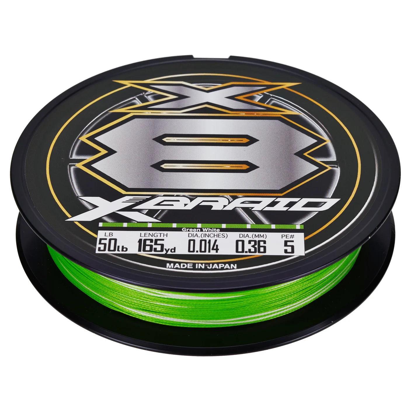 XBraid X8 Braid Braided Line Green White-