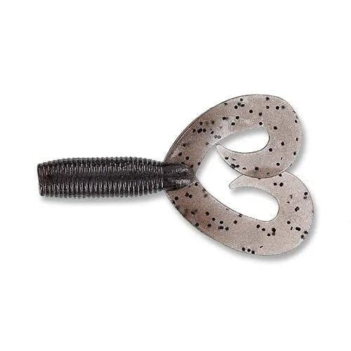 Yamamoto Double Tail Grub-Cinnamon Black Flake-4"-