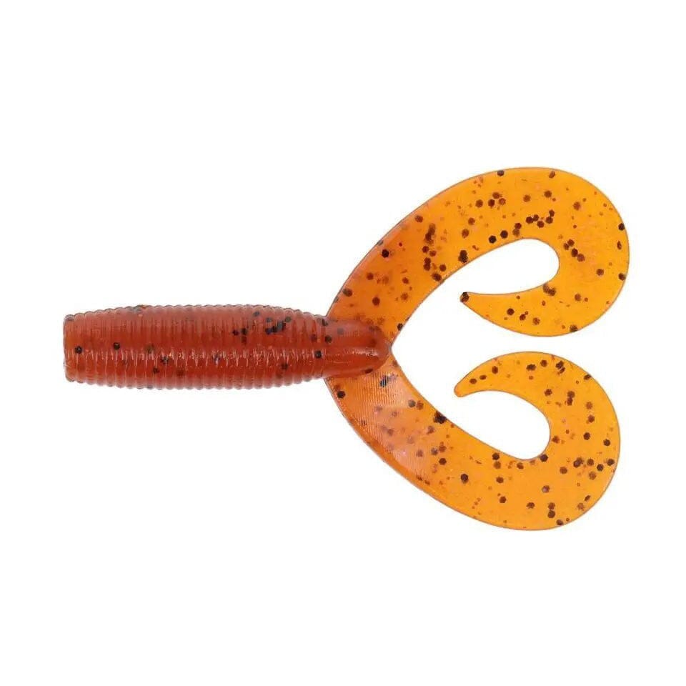 Yamamoto Double Tail Grub-Fire Craw-4"-