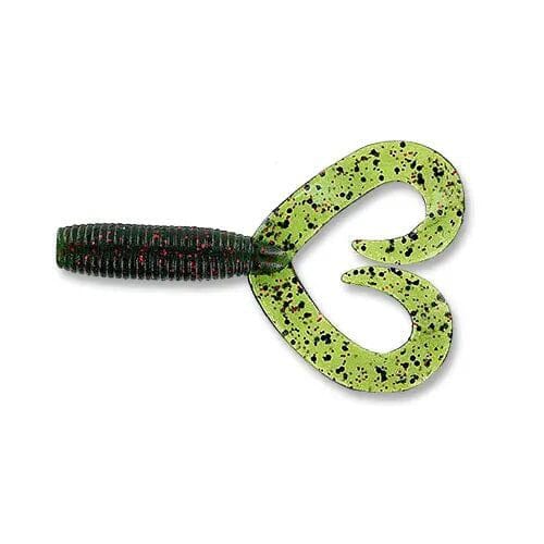 Yamamoto Double Tail Grub-Watermelon Red Black-4"-