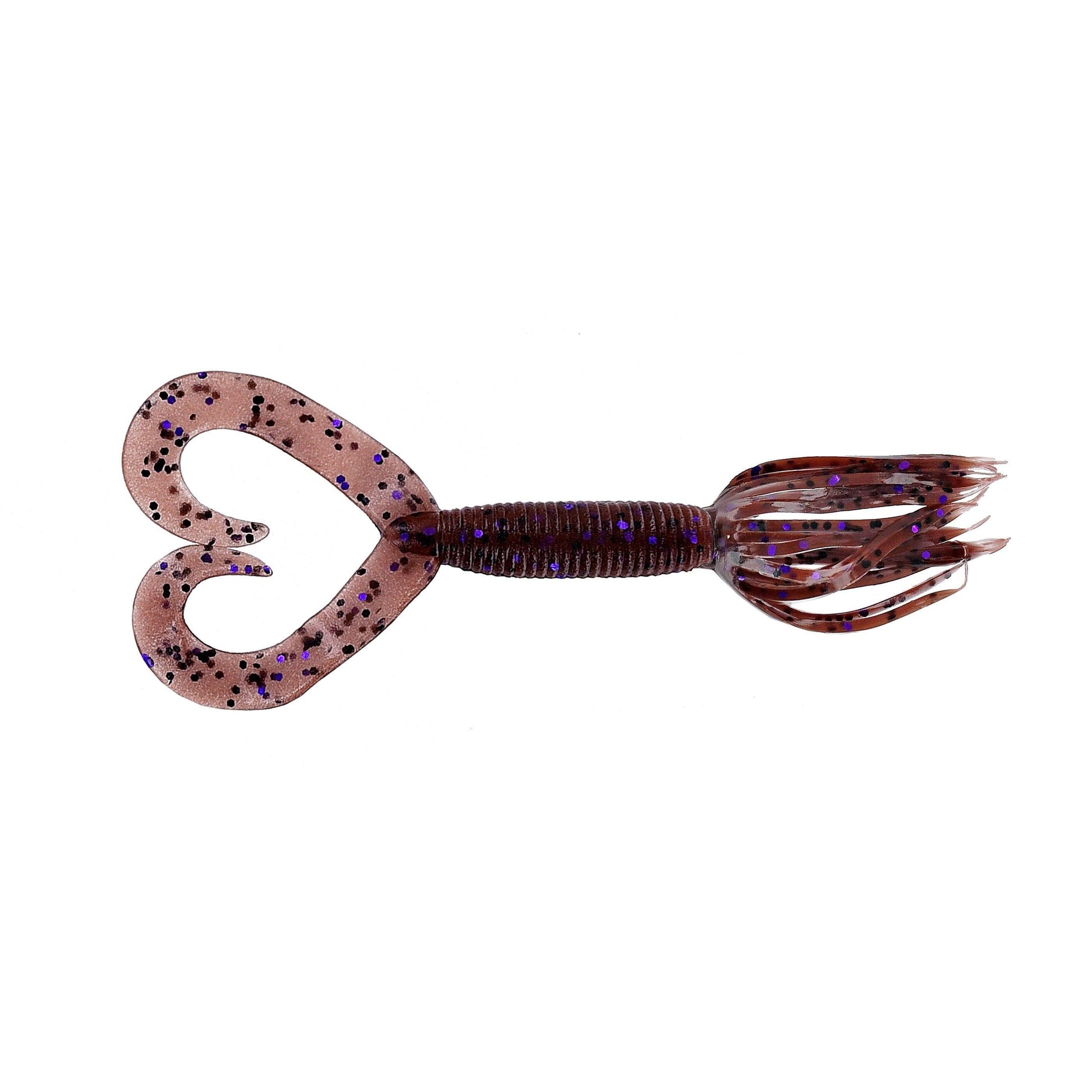 Yamamoto Dt Hula Grub 4'' Cinnamon/Black & Purple 