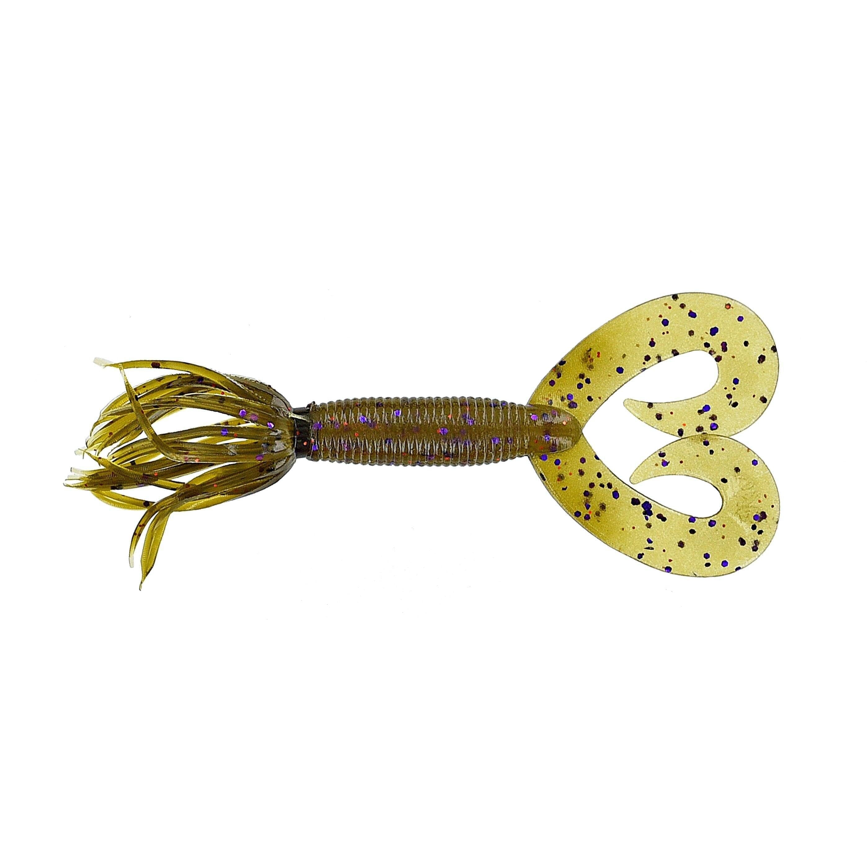 Yamamoto Dt Hula Grub 5'' Green Pumpkin Purple 