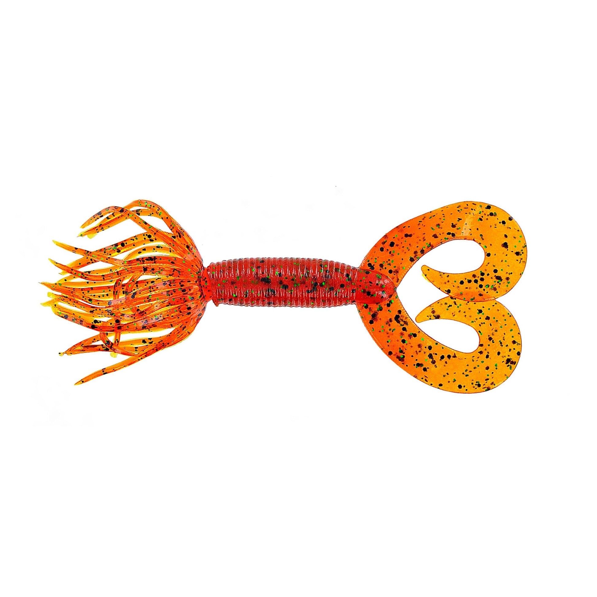 Yamamoto Dt Hula Grub 5'' Pumpkin with Black & Green 