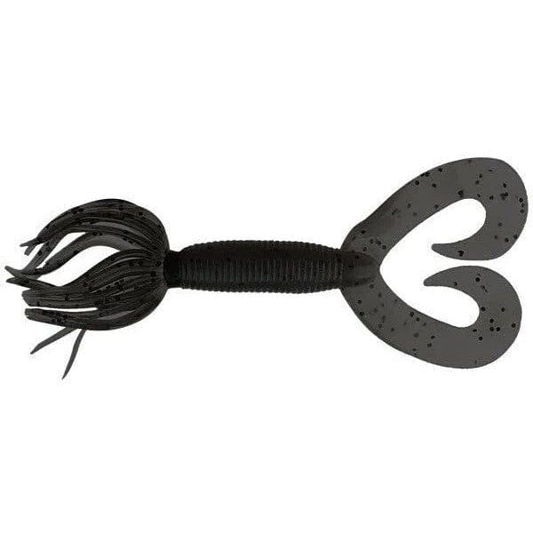 Yamamoto Dt Hula Grub 5'' Smoke Black Flake 