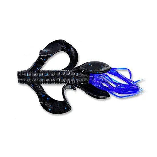 Yamamoto Kreature 4"-Black Blue With Blue Skirt-