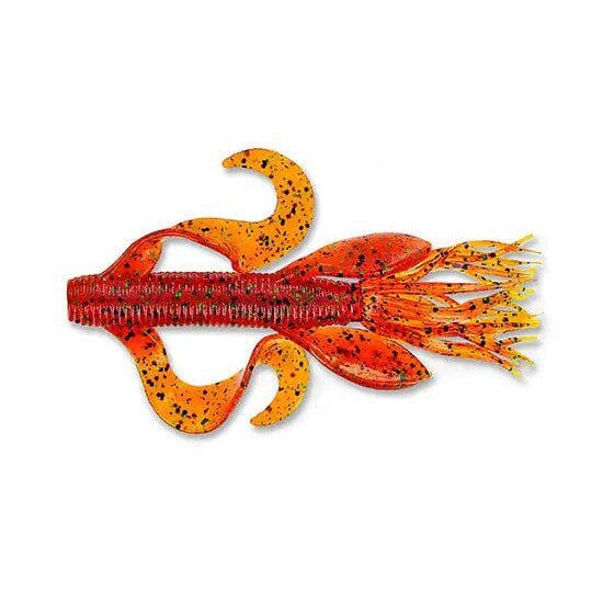 Yamamoto Kreature 4"-Pumpkin Orange Black Green Fake-