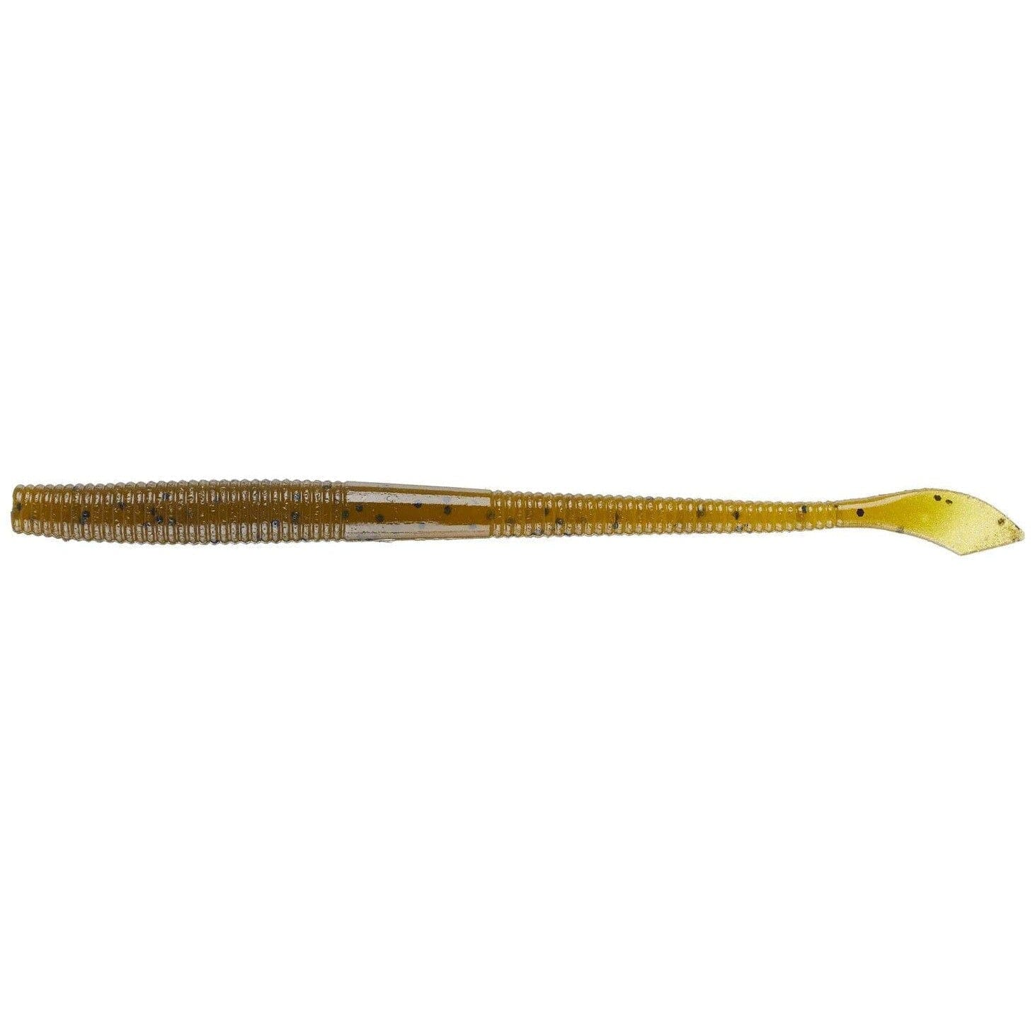 Yamamoto Kut Tail Worm-Green Pumpkin Black Flake-5" 10pk-
