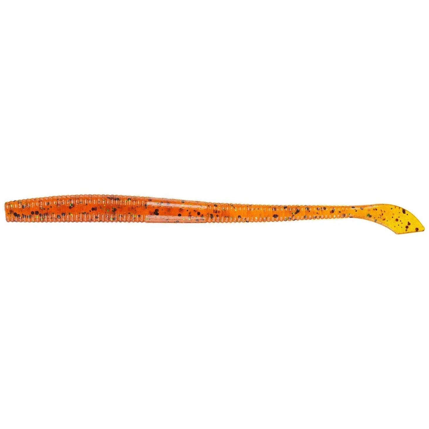 Yamamoto Kut Tail Worm Pumpkin With Black Green Flake 5" 10pk 