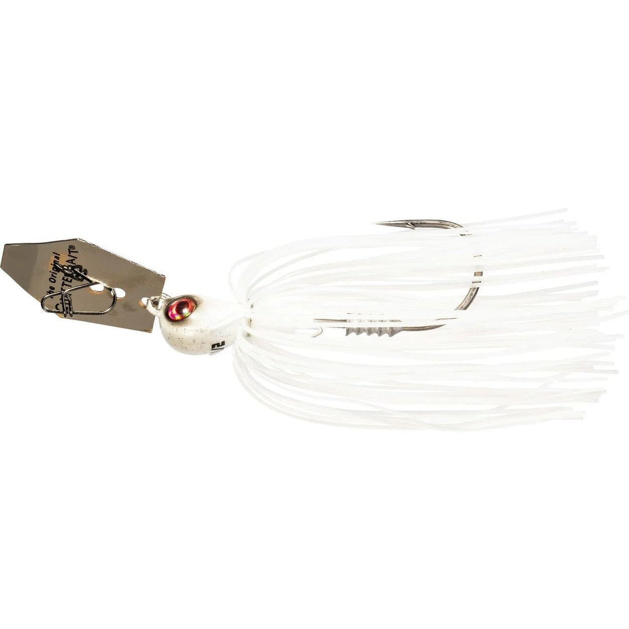 Z Man Chatterbait Elite EVO Bladed Jig-White-1/2 oz-