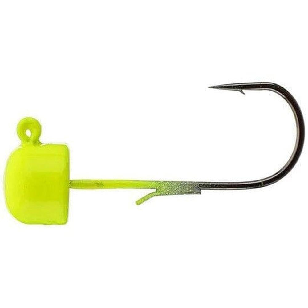 Z Man Finesse Shroomz Jig Head 5Pk 1/10 oz Chartreuse 