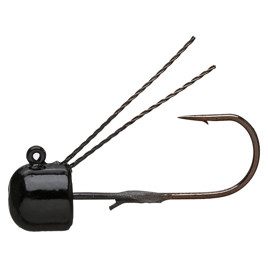 Z Man Finesse Shroomz Weedless Jig Head 5Pk-1/10 oz-Black-