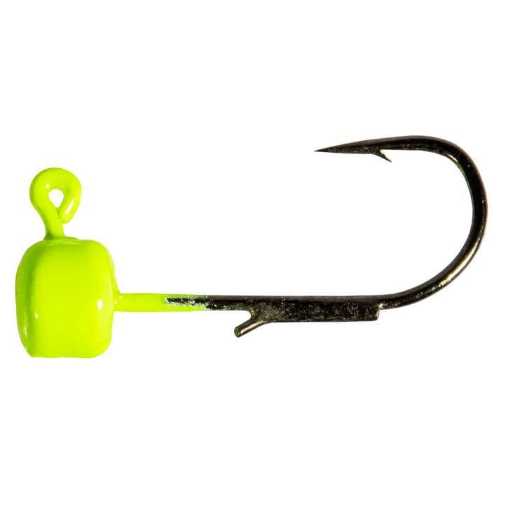 Z Man Micro Finesse Shroomz Jig Heads 5pk-1/20oz-Chartreuse-